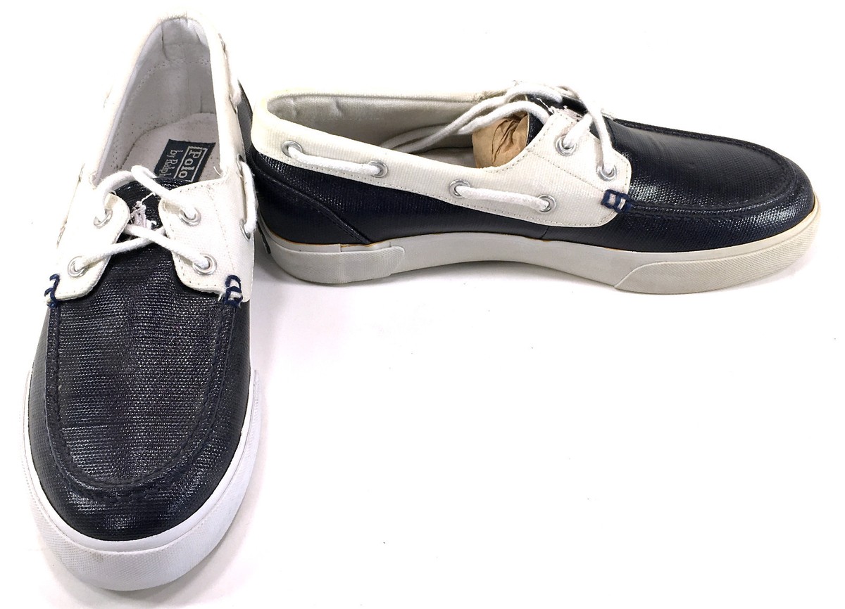 Polo Ralph Lauren Boat Shoes Lander Coated Canvas Black  display picture 2
