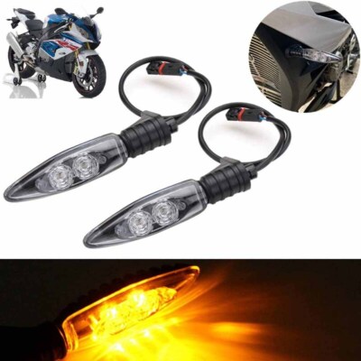 2Stk LED Motorrad Blinker Vorne Blinkleuchte Für BMW K46 S1000RR R1200GS F800GS