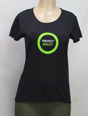 HYP Women's Tee T-Shirt Short Sleeve Black Size M