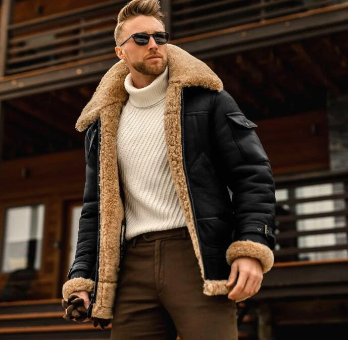 Fur lined motorcycle clearance jacket