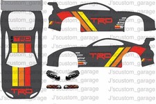 TRD Supra 1/64 custom water slide decal for hot wheels