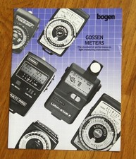 Vintage Bogen Gossen Meters advertising brochure catalog specs