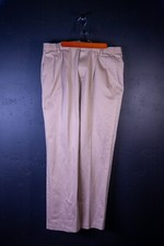 Dockers Men's Classic Fit Pleated Khakis Pants Beige W36 L32 Style 406694123