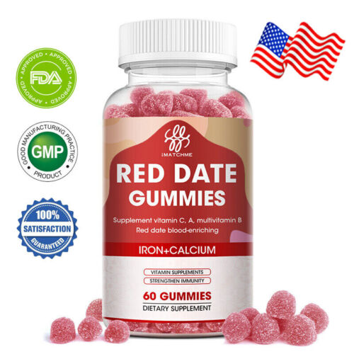 100% natural Iron Calcium Gummies with Vitamin B Complex | Immune System Health - Afbeelding 1 van 7