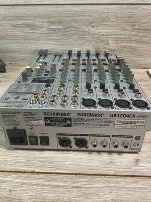 Behringer Eurorack UB1204FX-Pro Silver 12 Channel Analog Mic Mixer