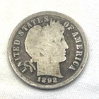 1892-S Barber Dime – 10¢ Silver Key Date Coin