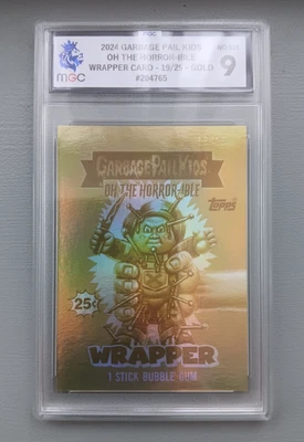 Oh The Horror-ible GOLD Wrapper Card /25 - Garbage Pail Kids GPK Chucky - MGC 9 - Bild 1 von 4