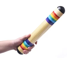 13.8 Inch Wooden Rain Maker Rain Stick Musical Instrument, Rainfall Rattle Tu...