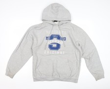 Unisex Adults UK Size M Alton Towers Grey Pullover Hoodie