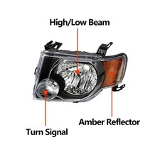 Fits 2008-2012 Ford Escape Front LED Headlight Assembly Left + Right S – Dynamic Performance Tuning