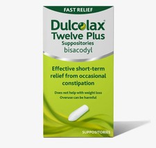 Dulcolax Adult Suppositories 10mg | Fast Constipation Relief Pack of 12