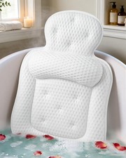 Bath Pillows for Tub, Comfortable Bathtub Cushion for Head and Neck with Soft...
