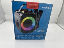MASINGO Karaoke Machine for Kids and Adults with 2 Wireless Bluetooth Microph