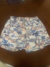 Men  s Vintage Summer Swim Trunk Shorts. Size Small with a 5  Inseam