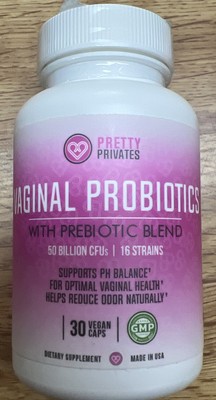 Pretty Privates Female Vaginal Probiotics for Women pH Balance with Prebiotics