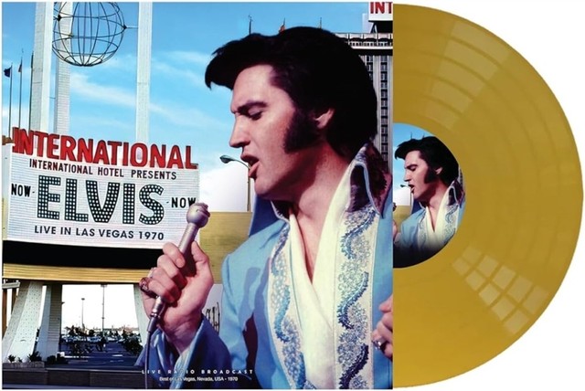Elvis Presley – Elvis Live In Las Vegas 1970 LP 12" Gold Colored Vinyl Record