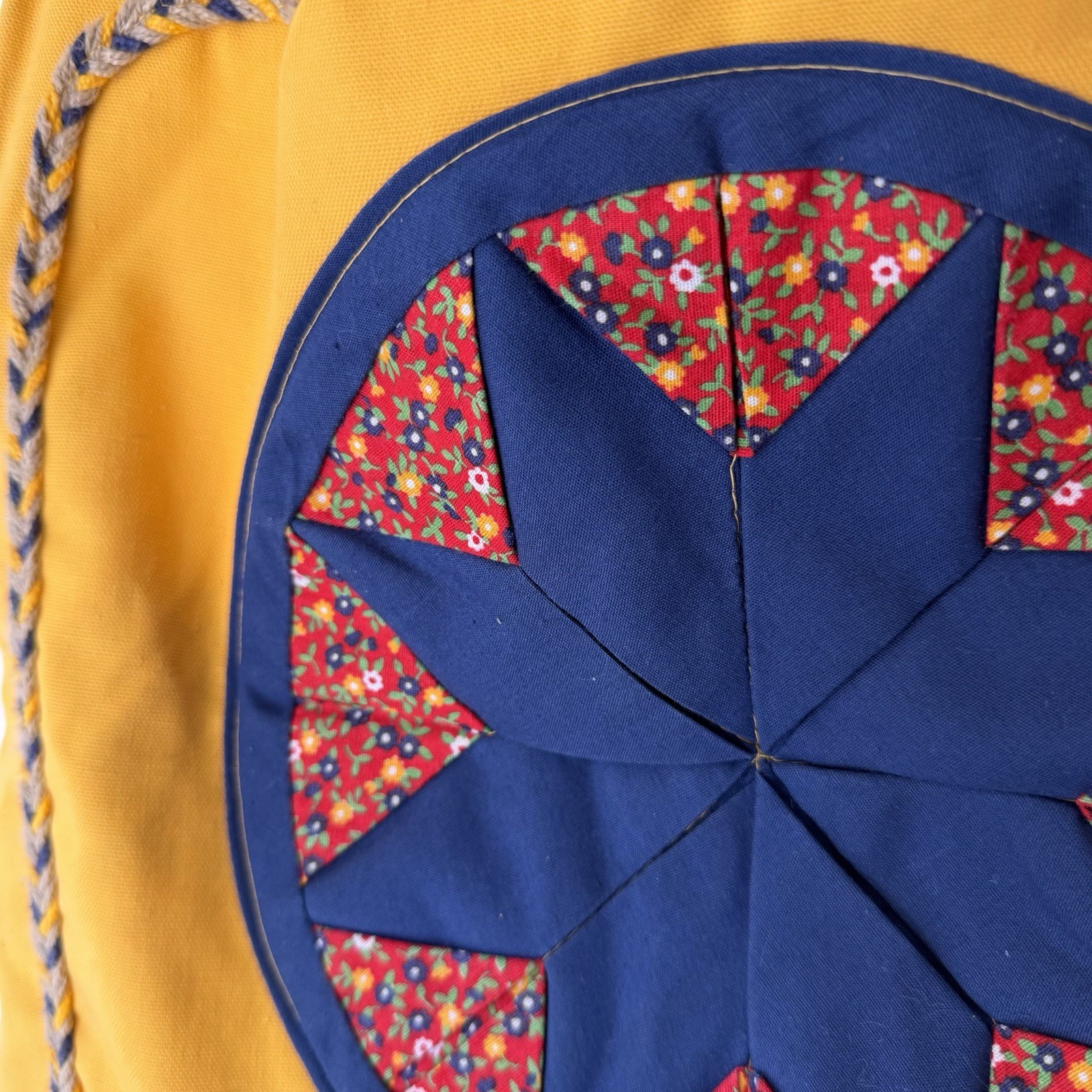 Handmade Patchwork Tote Bag Cottagecore Upcycled … - image 2