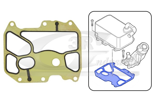 2x ✅Fits 3RG 76707 OIL COOLER GASKET  ⭐UK Seller⭐