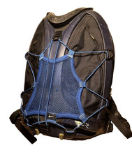 Nike Epic Hardshell Blue/Black Backpack y2k Tech Gorpcore Skate 2000s Vintage