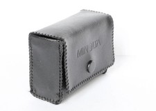 Custodia borsa fodero in pelle flash Minolta auto CLE originale vintage