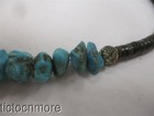 VINTAGE NAVAJO INDIAN STACKED BROWN SHELL HEISHE TURQUOISE FETISH NECKLACE — photo 8