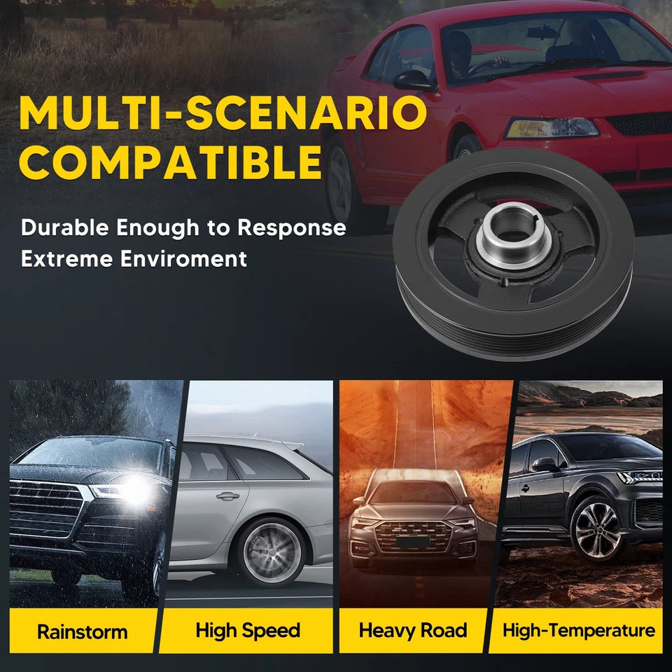 Harmonic Balancer for Ford Crown Victoria Grand Marquis Mustang 4.6L 1992-2000 - Image 3 of 4