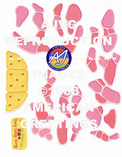 Strawberry Shortcake's Berry Happy Home Base Decals Pre-Cut Just Peel/Stick 