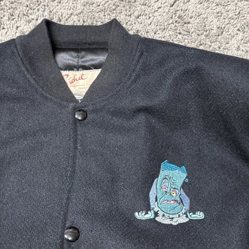 Chaqueta Universitaria Sichel Vintage 1994 PAGEMASTER “Horror” Película Promo Cast & Crew L Foto 2 de 4