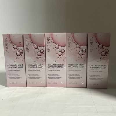 5x Collagen Night Wrapping Mask Peel-Off Facial Moisturizing 75ml Exp 12/27
