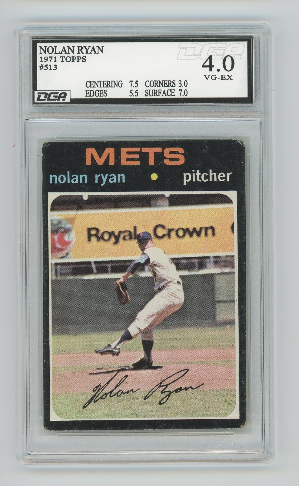 1971 Topps Nolan Ryan DGA 4.0 #513 HOF The Ryan Express! - RareCo
