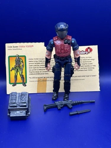 GI Joe 2003 Cobra Viper v11 Spy Troops Rare! Filecard