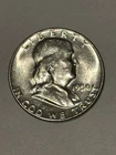 1950-P Franklin Half Dollar US 50C Silver Coin, UNC BU Uncirculated