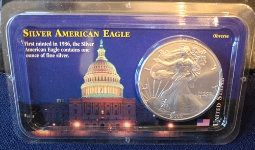 REDUCED! -2000 Silver Dollar American Eagle Coin Uncirculated 1 oz 99.93% Silver