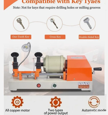 IGANG Automatic Key Cutting Machine Key Duplicating For One Tooth/Cross Key W/light