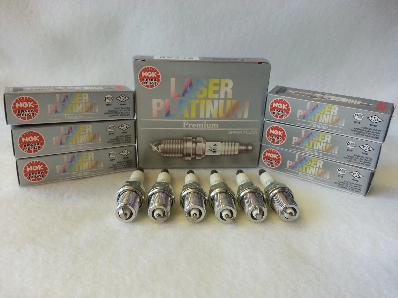 6x Acura NGK OEM Laser Double Platinum Spark Plugs PZFR6E11 #7790