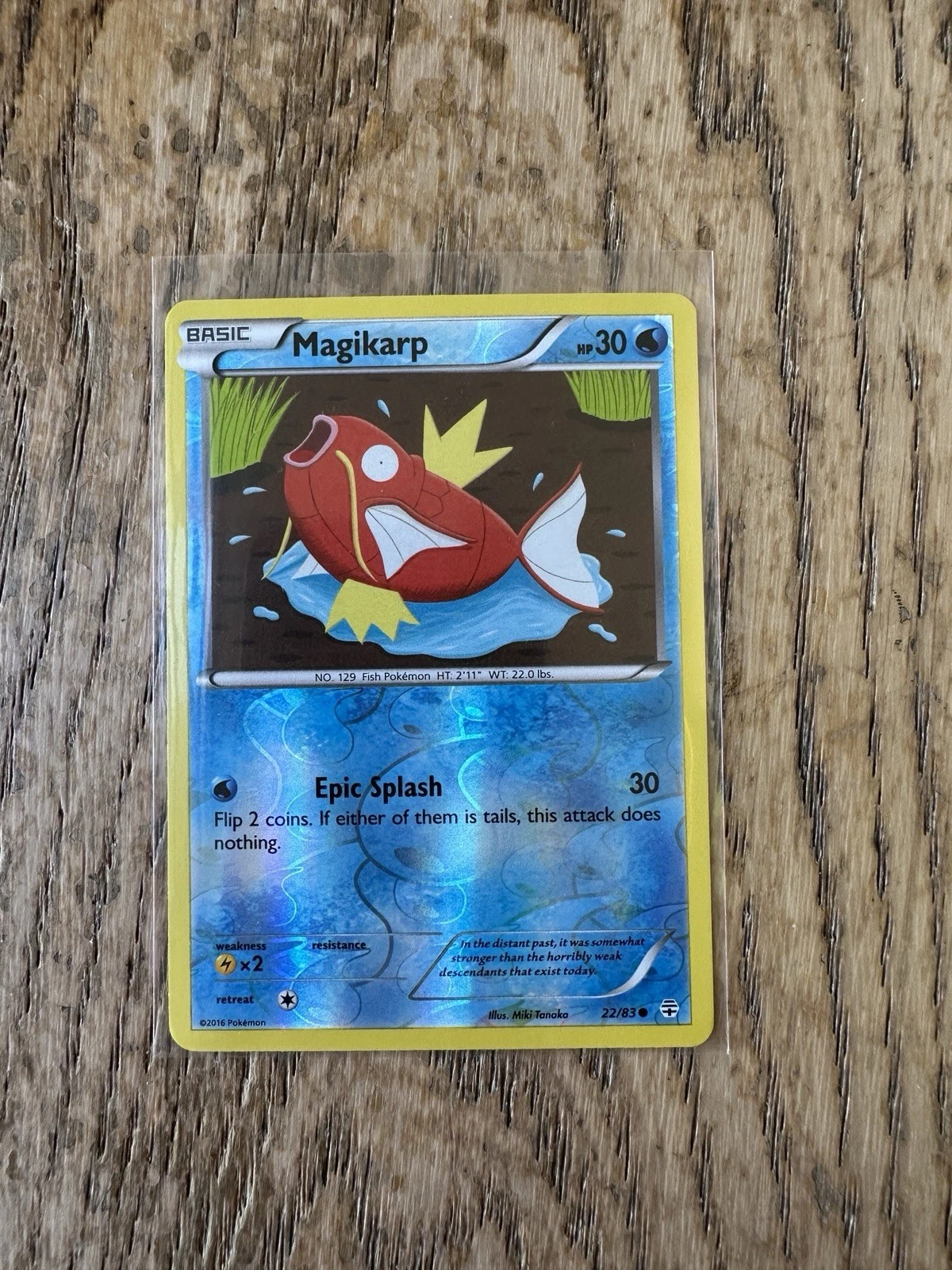 Pokemon Card Magikarp Generations Reverse Holo 22/83 Near Mint