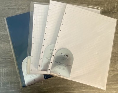 TUL System Paper Narrow Ruled Refill Pages Letter Size + Graph + Tab Dividers 