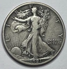 1921-P Walking Liberty Half Dollar; Circulated Key Date 50C; Looks VF; W211