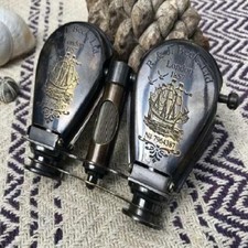 Vintage Brass Binocular  Antique Spyglass Nautical Instrument Collectible Gift