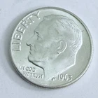 1963 D Roosevelt Dime 90% Silver 10c US Coin EXTRA FINE CONDITION #6835