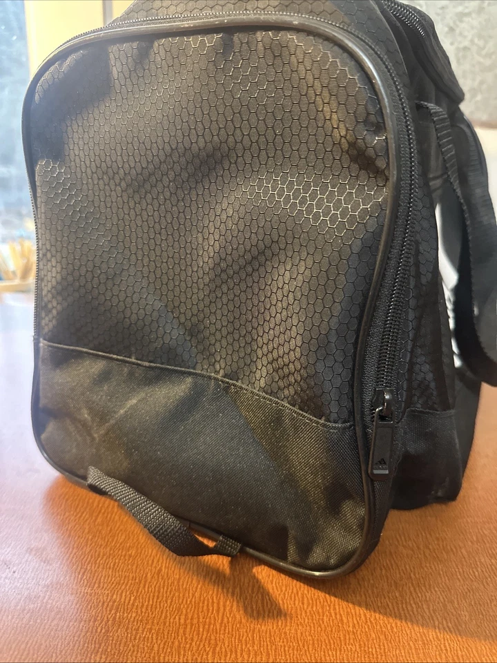 Bolsa de viagem Adidas Diablo pequena preta academia viagem esportes - Imagem 4 de 4
