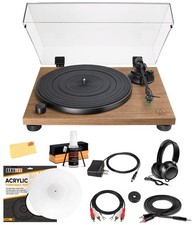 Audio-Technica AT-LPW40WN Fully Manual Belt-Drive Turntable - Walnut w/ Headphon