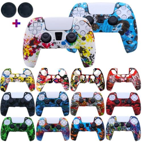 for Sony Ps5 Controller, Silicone Anti-slip Protective Cover w/ Thumb Grip Caps