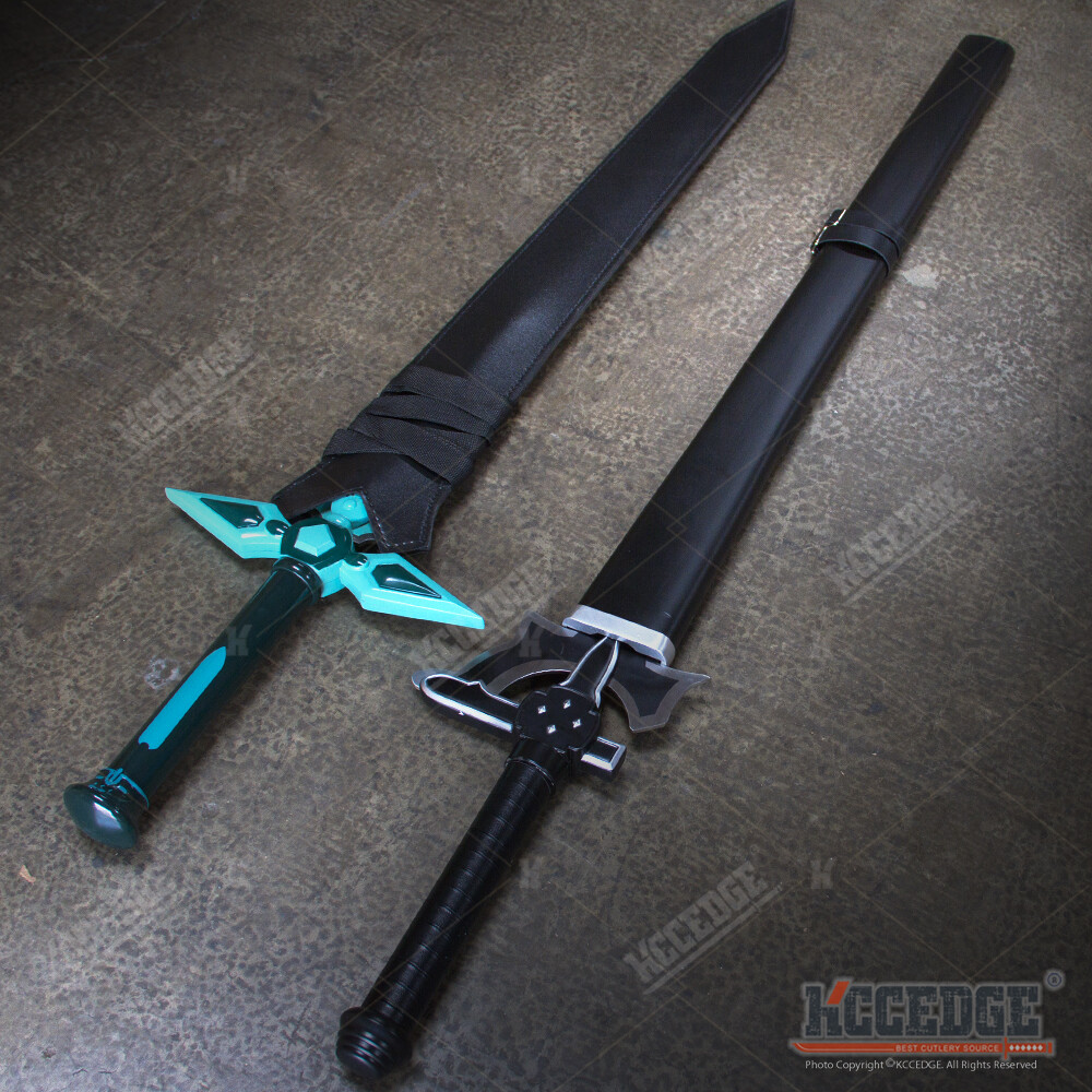 その他 Sword Art Online Dark Repulser Sword Art Online Kirito STEEL Swords Set Elucidator Dark