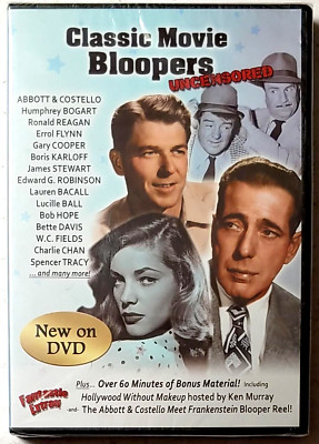 Classic Movie Bloopers: Uncensored [DVD] 2013, Legend Films - BRAND NEW