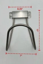 Tru-Fab Large Stainless Steel Hose Holder / hanger, Heavy Duty Hanger USA Made