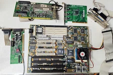 Iwill P55 V2 Socket 7 Motherboard- Intel Pentium 166MHz CPU + Expansion Cards