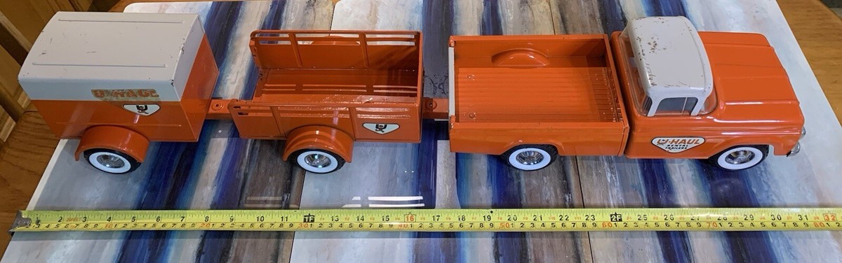 Set Vintage Nylint Ford U-HAUL - Pickup Et 2 Remorques - Tôle USA - Occasion