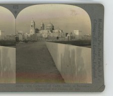 Cathedral of Cadiz Spain at Sunset Keystone Stereoview