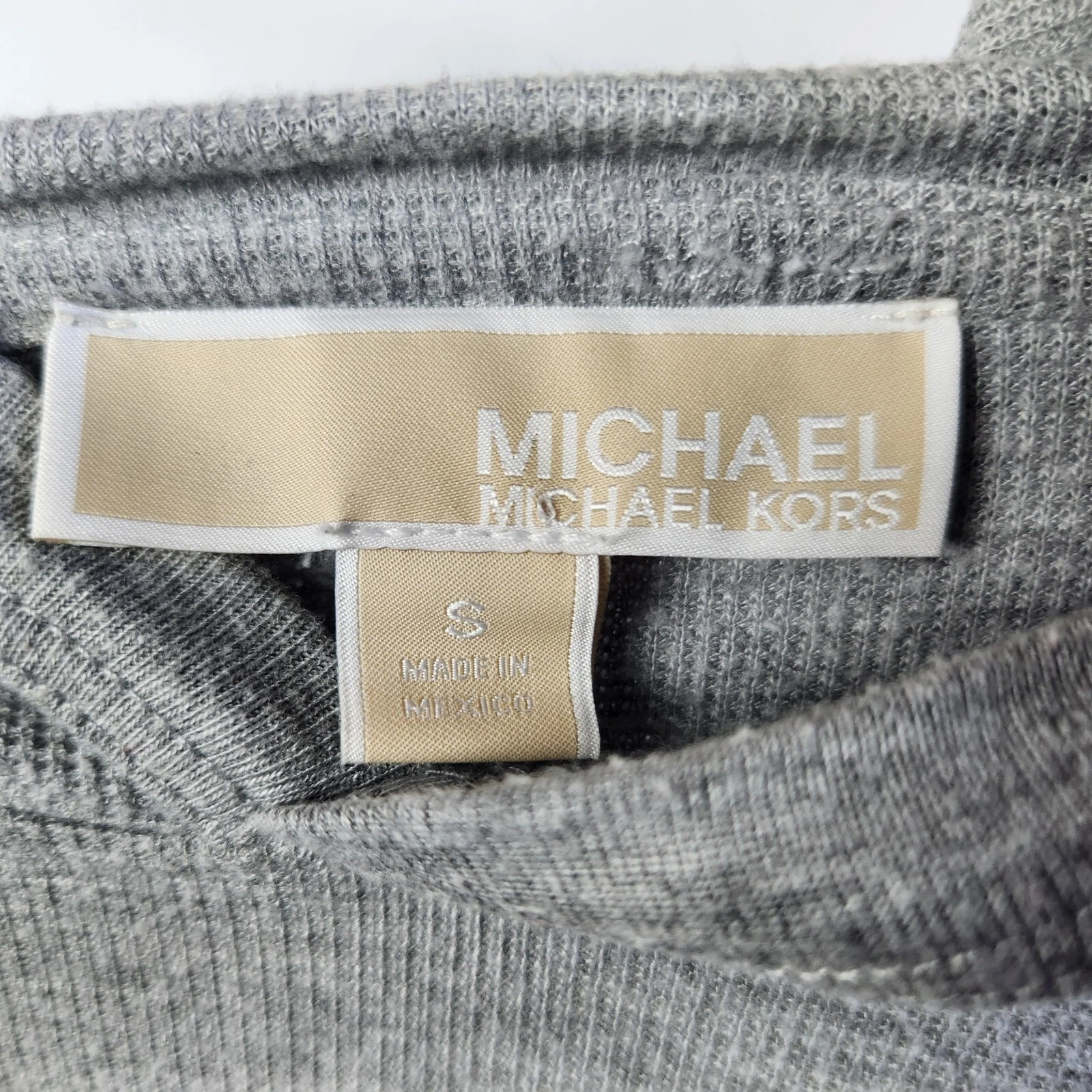 Maglione Michael Kors donna taglia S grigio logo abbagliato pullover manica lunga